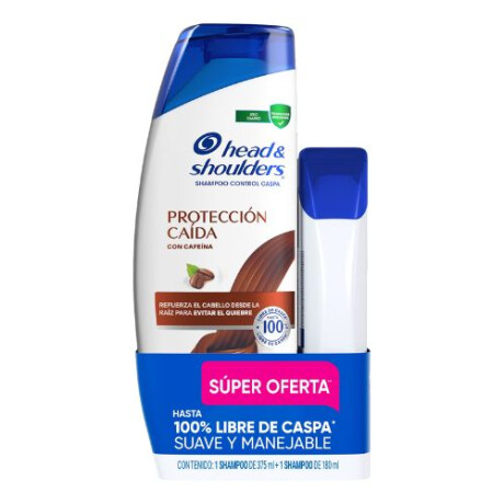 PACK SHAMPOO HEAD & SHOULDERS PROTECCION CAIDA 375ML + SHAMPOO PROT. CAIDA180 ML PACK SHAMPOO HEAD & SHOULDERS PROTECCION CAIDA 375ML + SHAMPOO PROT. CAIDA180 ML