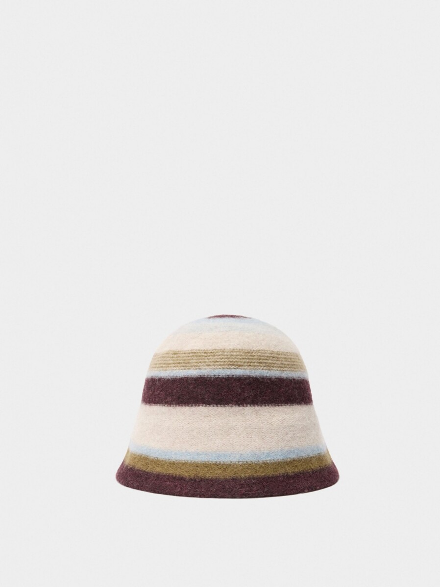 Sombrero Bucket De Lana - multicolor 