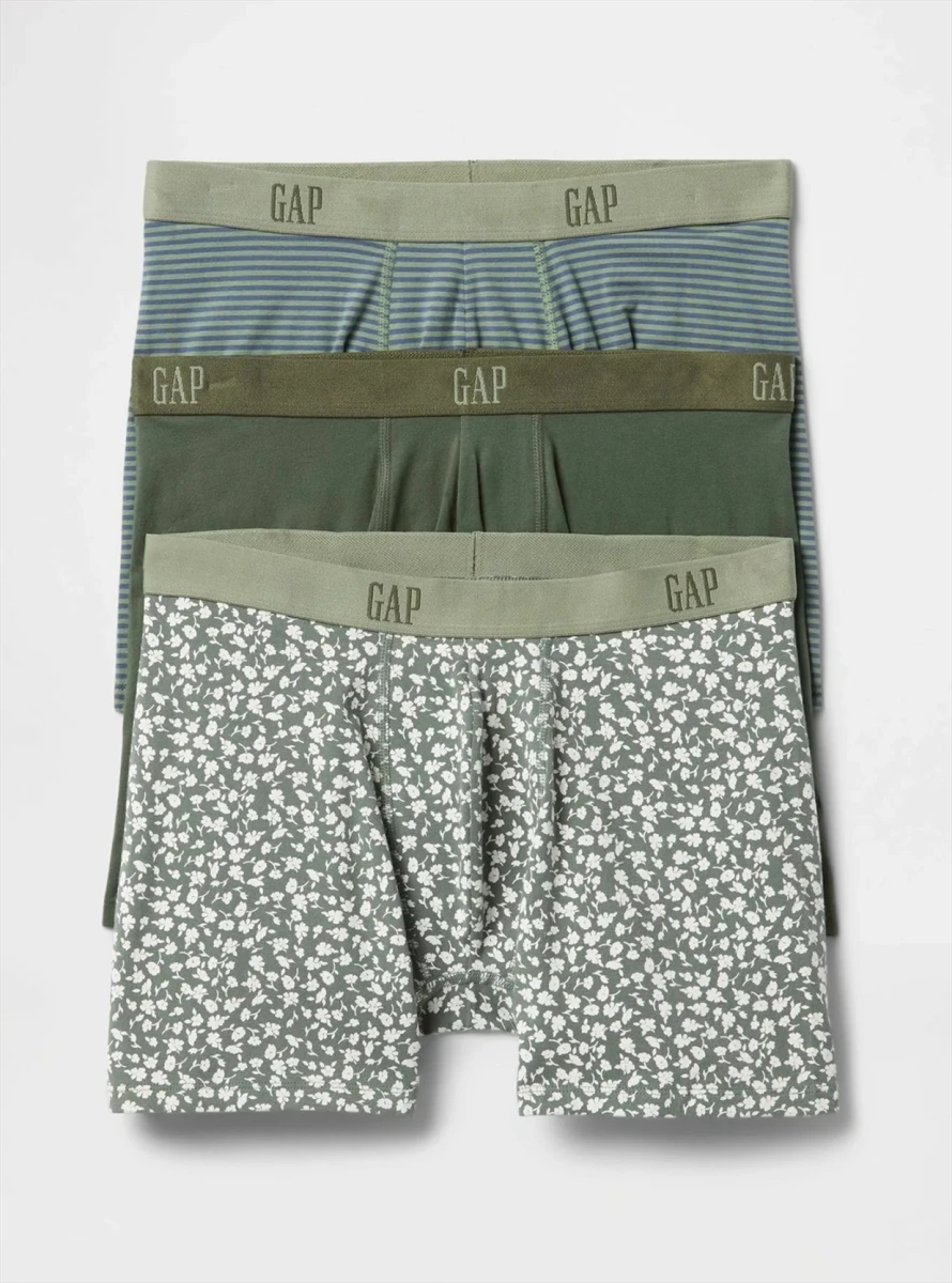 Boxer Pack X3 Hombre - Thyme 19-0309 Tcx 