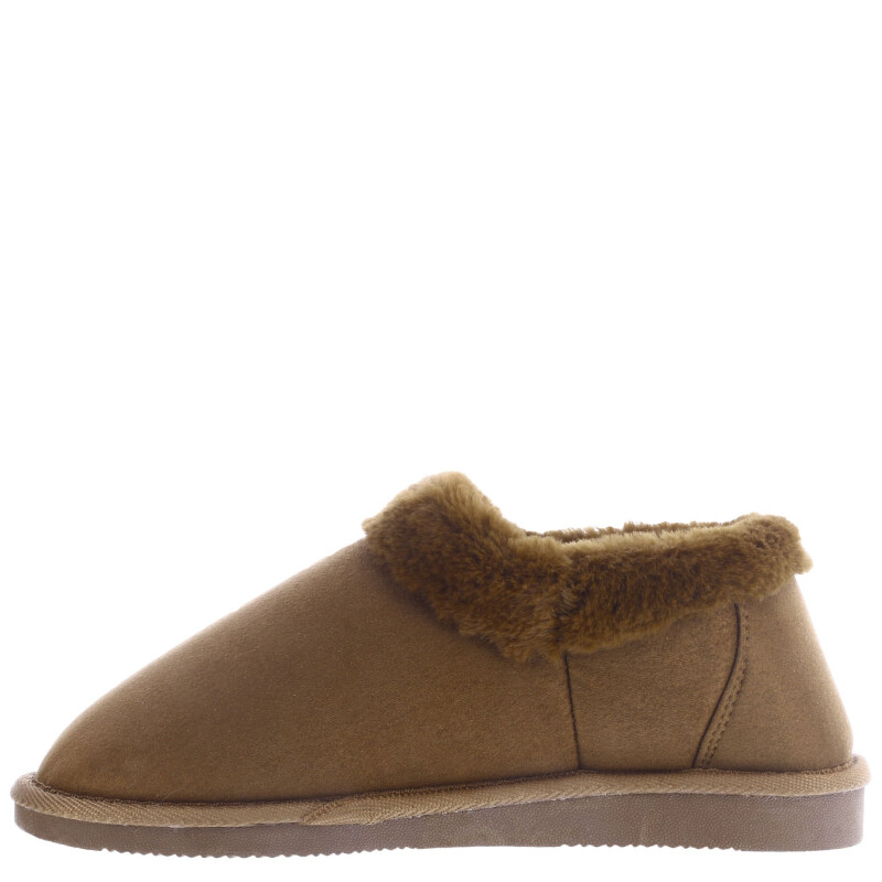 Zapatos de Mujer Lady Confort COSY tipo pantufla Marrón Camel Oscuro