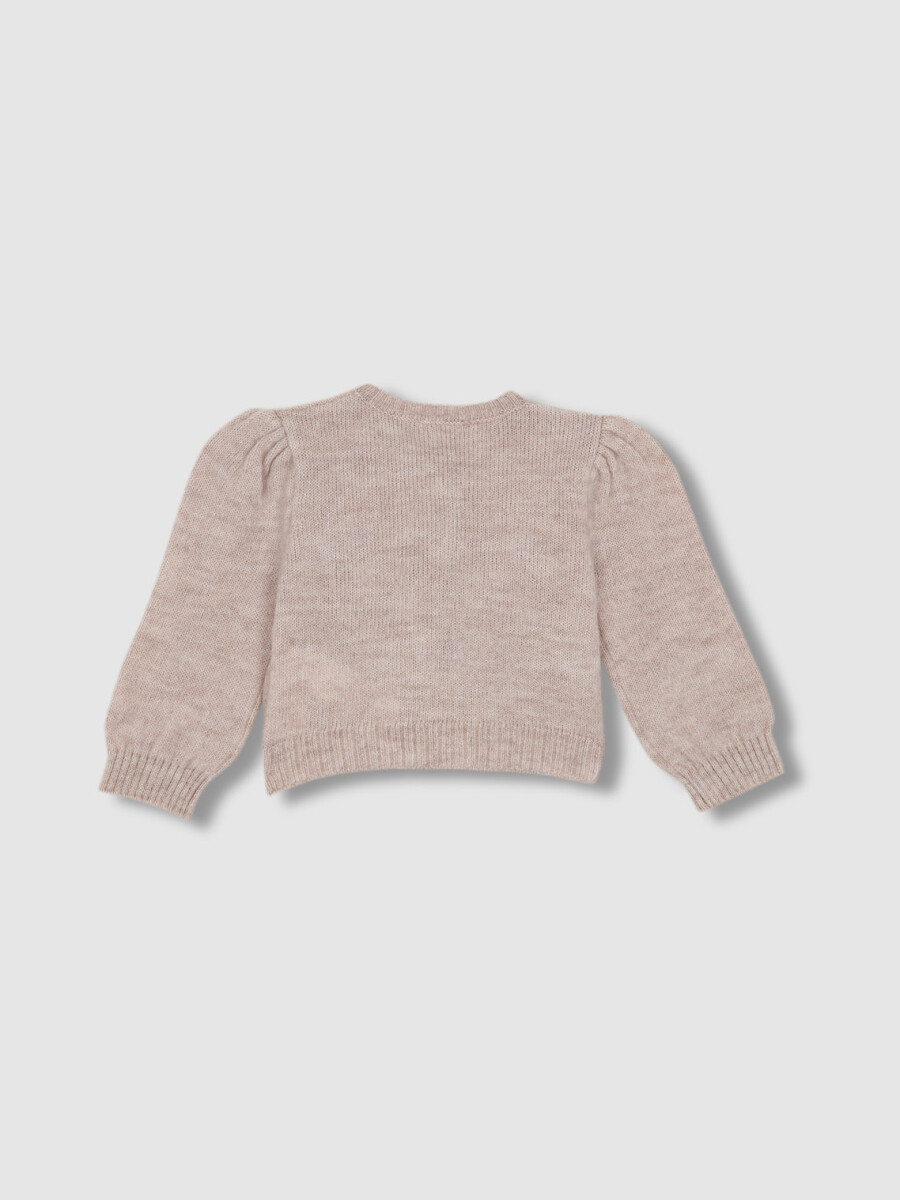 Chaqueta Con Boton Tipo Trenca Piedra Melange