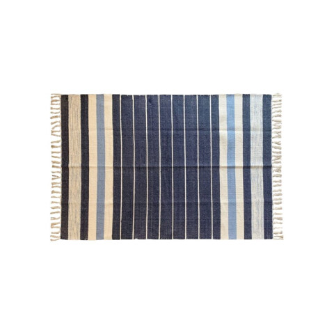 ALFOMBRA C/FLECOS 69X114CM CENTRO AZUL ALFOMBRA C/FLECOS 69X114CM CENTRO AZUL