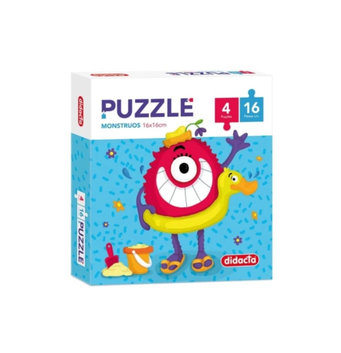 Puzzle Monstruos 4 x16 Piezas 