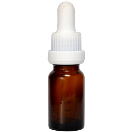 Frasco Ámbar con Tetina BLANCA 10 mL