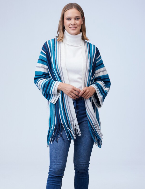 Cardigan Flecos MULTI/PETROLEO