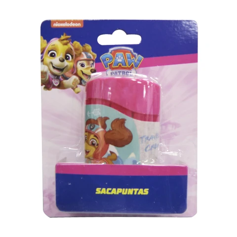 Sacapuntas Paw Patrol con Deposito y 2 Agujeros GRIS