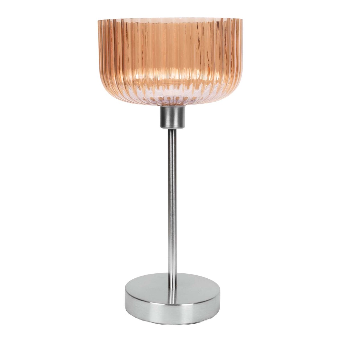 LAMPARA DE MESA - METAL-Y-VIDRIO NATURAL-BEIGE LT95171 