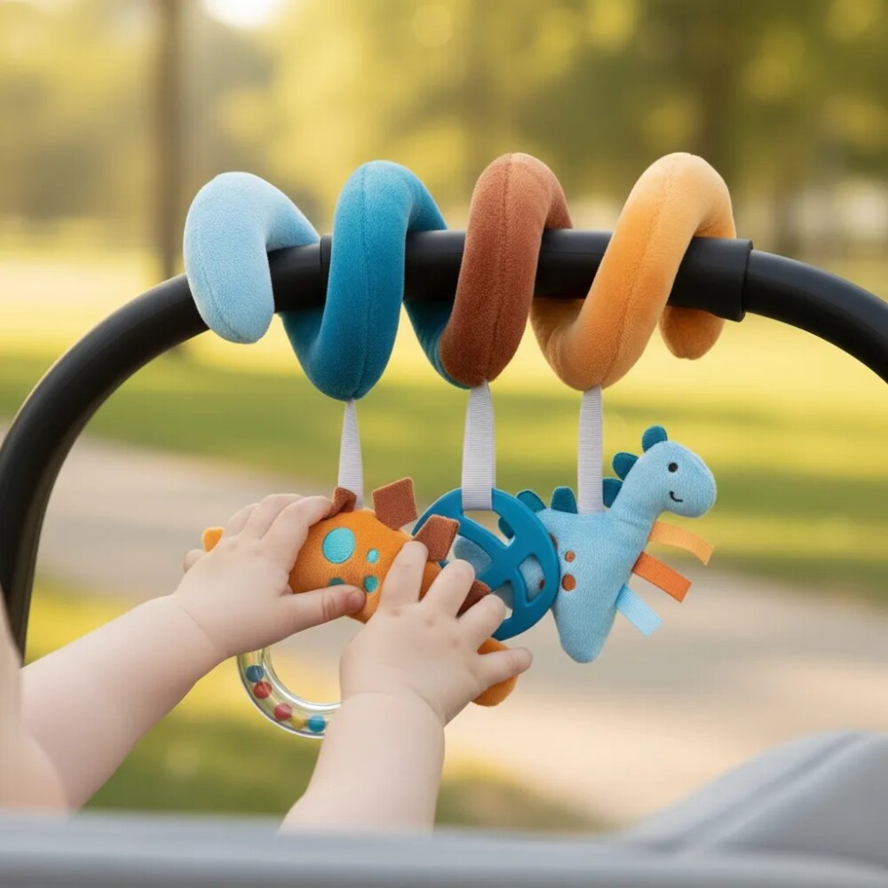 Barra ESPIRAL para coche y baby silla BUBA magic dino