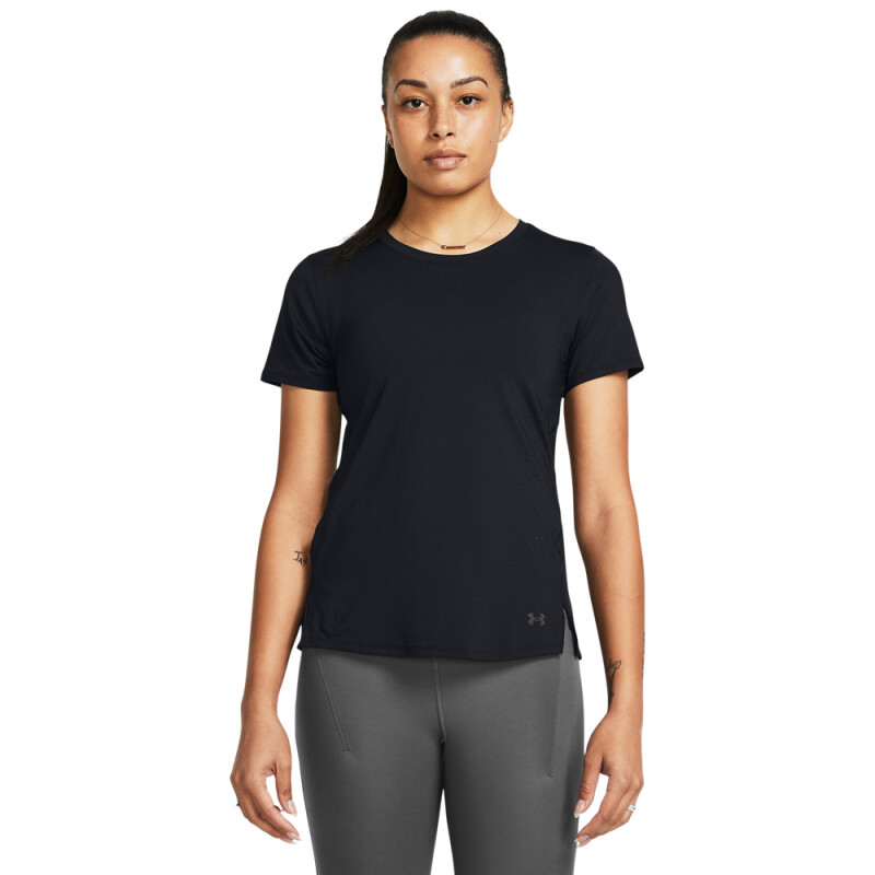 UA Launch Elite Shortsleeve-PPL BLK-001