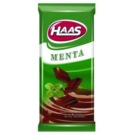 TABLETA CHOCOLATE HAAS 55G MENTA TABLETA CHOCOLATE HAAS 55G MENTA