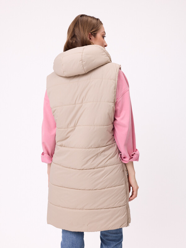 CHALECO DINLO RUSTY Beige