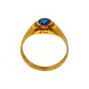 Anillo Solitario-Oro Bajo-Piedra Zafiro-AN8112 conpiedra