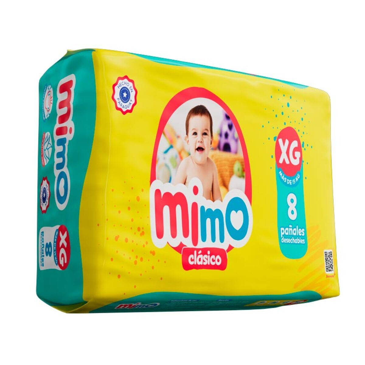 MIMO PAÑAL CLASICO MINI EX G PAQ X 8 UND 