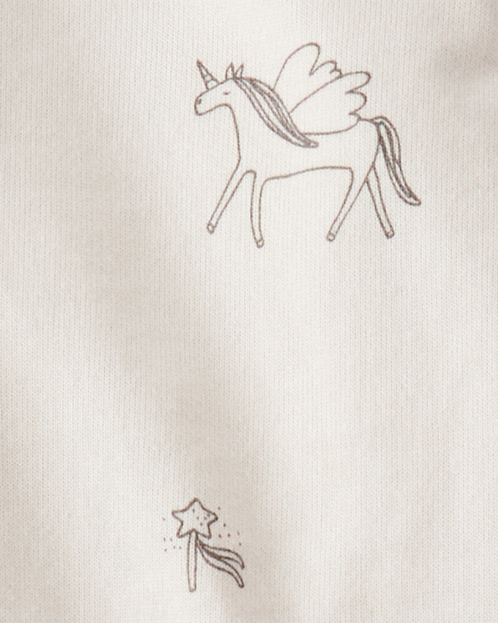 Set tres piezas de algodón, campera, pantalón y body, diseño fantasía Sin color