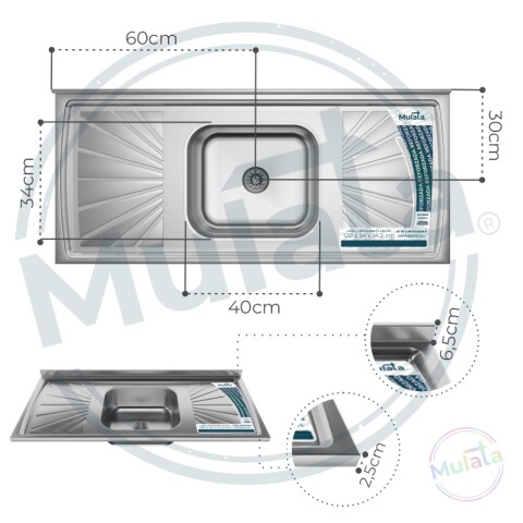 Combo de Cocina Bajo Mesada 3 Puertas 2 cajones + Pileta Reforzada con Hormigón Célular + Aéreo 3 Puertas Blanco Combo de Cocina Bajo Mesada 3 Puertas 2 cajones + Pileta Reforzada con Hormigón Célular + Aéreo 3 Puertas Blanco