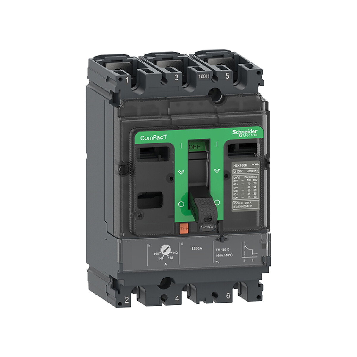 Llave térmica NSX100F 3P 80/100A 36kA TM-D - MG7108 