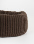 Cuellos Clasico Cuello Tejido Chocolate - Marron Chocolate