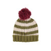 Gorro de lana Piu Verde y Crudo