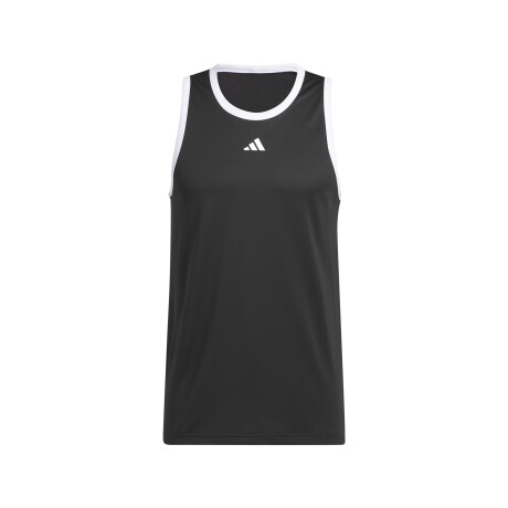 MUSCULOSA adidas BASKETBALL 3 FRANJAS BLACK/WHITE