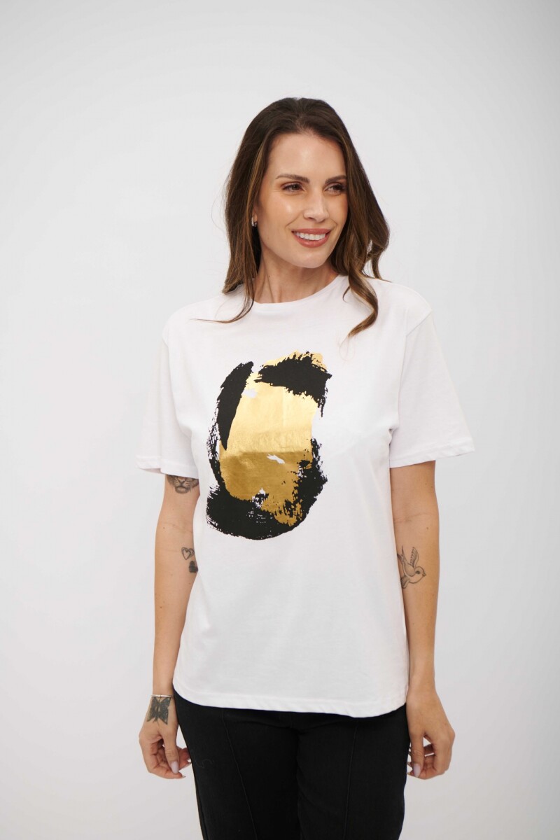 REMERA LUCHI DORADO