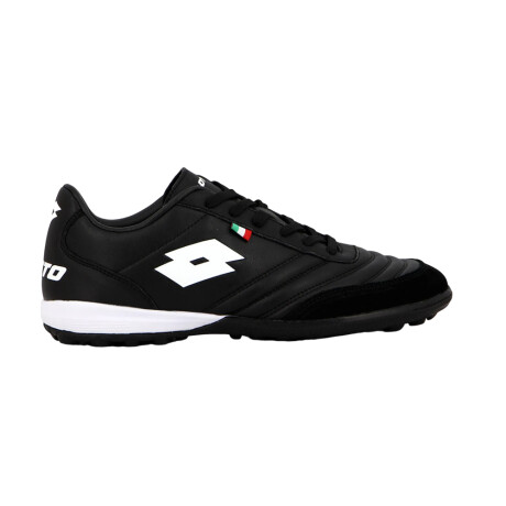 Championes Lotto Futbol Cuero Black White