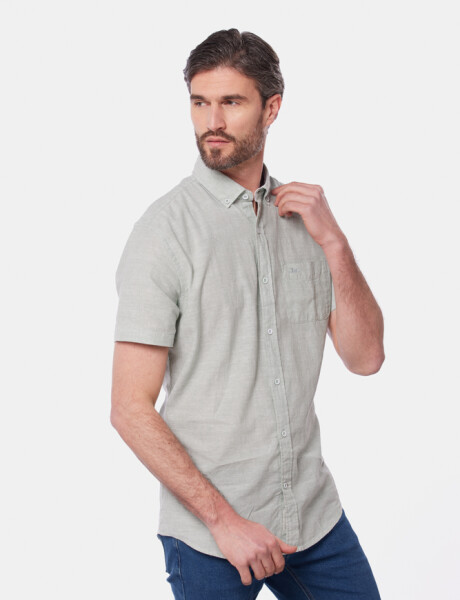 CAMISA DE LINO Verde