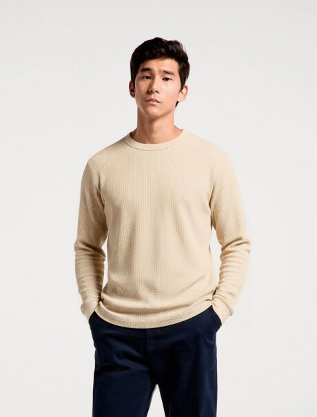 CAMISETA TÉRMICA MODELO REGULAR BEIGE