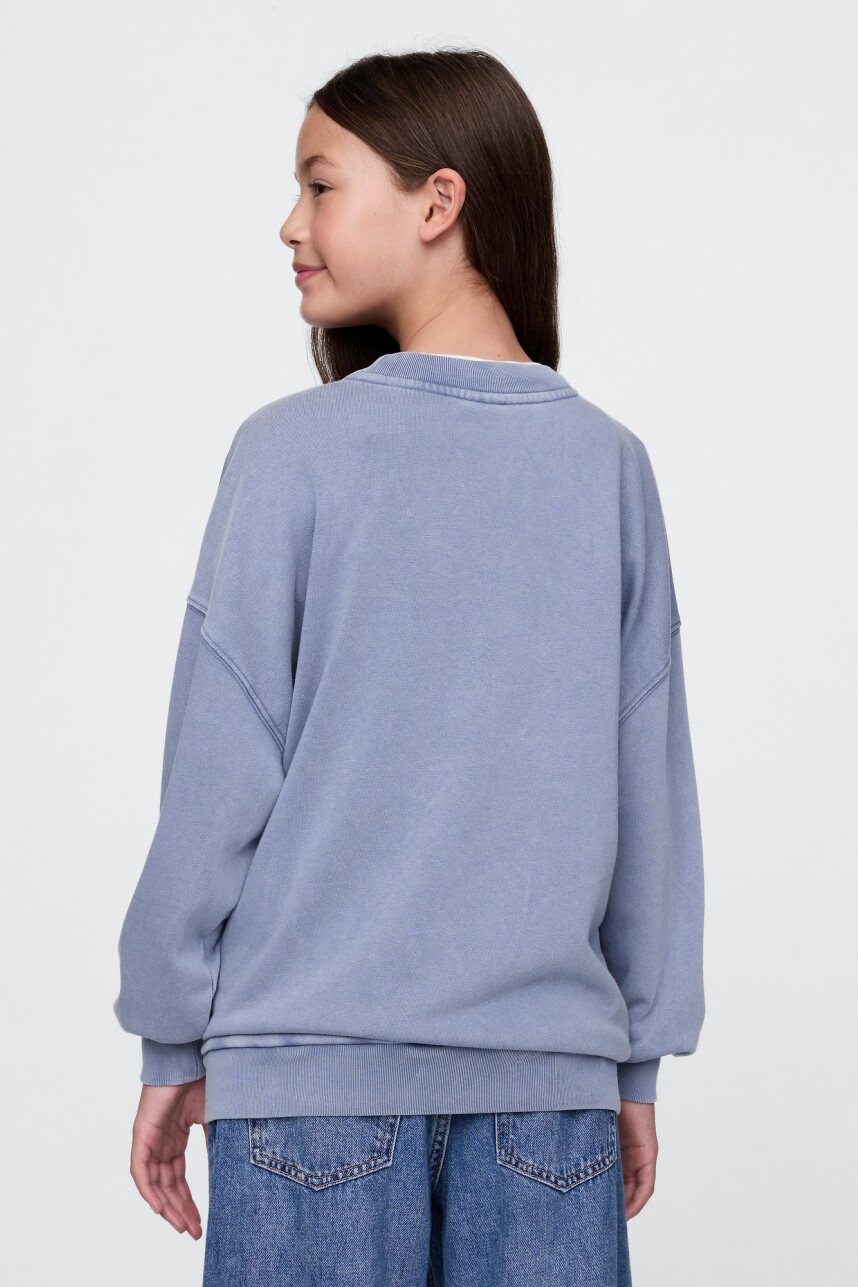 Buzo Deportivo Logo Gap Niña Bainbridge Blue
