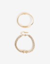 Pulseras Flexibles Sets Color Pulseras Flexibles Sets Vintage - Dorado