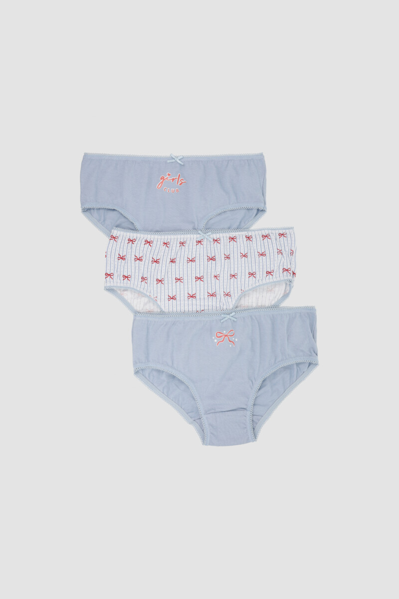 Pack x3 bombachas niña - Blueprint 