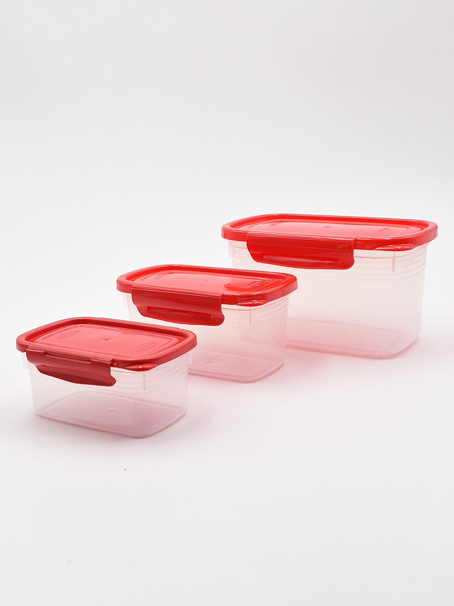 CONTENEDOR SET X 3 - ROJO 