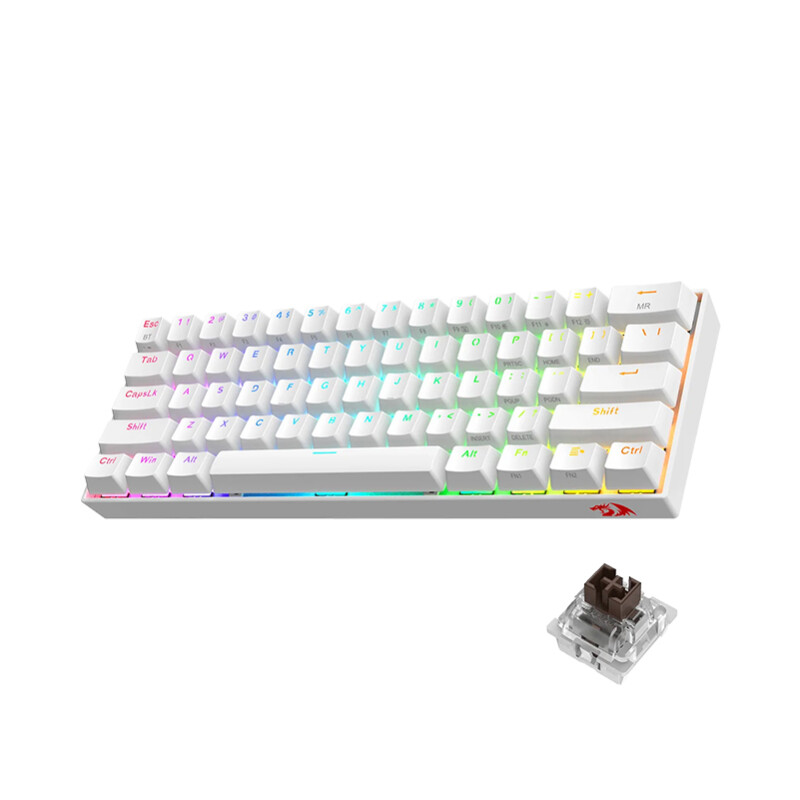 Teclado Gamer Redragon Draconic Mecánico K530W-RGB White Teclado Gamer Redragon Draconic Mecánico K530W-RGB White