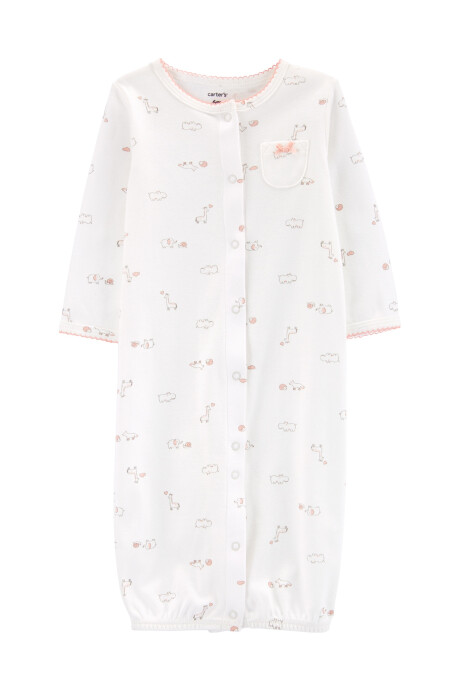 Pijama de una pieza con medias y gorro de algodón 0