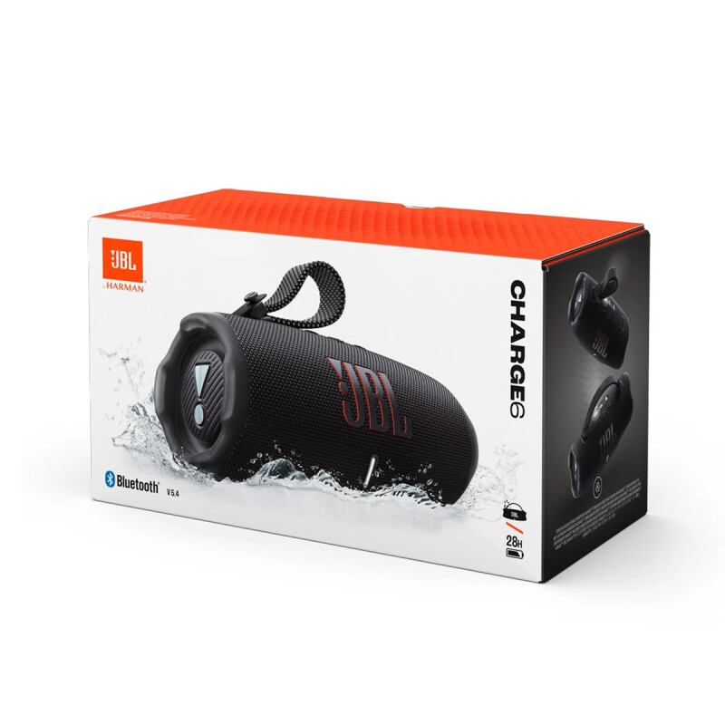 Parlante Portátil JBL Charge 6 Negro con Bluetooth Parlante Portátil JBL Charge 6 Negro con Bluetooth