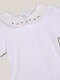 Body Manga Corta Cuello Peter Pan Blanco