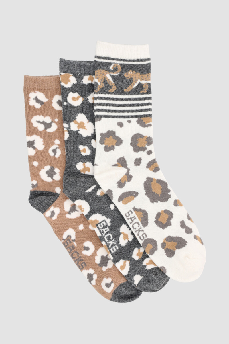 Pack de 3 medias con diseños variados - Variante 43 