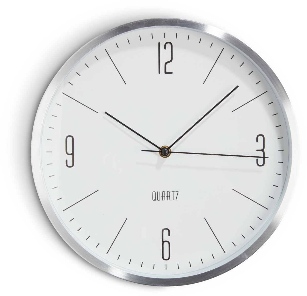 Reloj de pared HALVOR Ø30cm plateado 