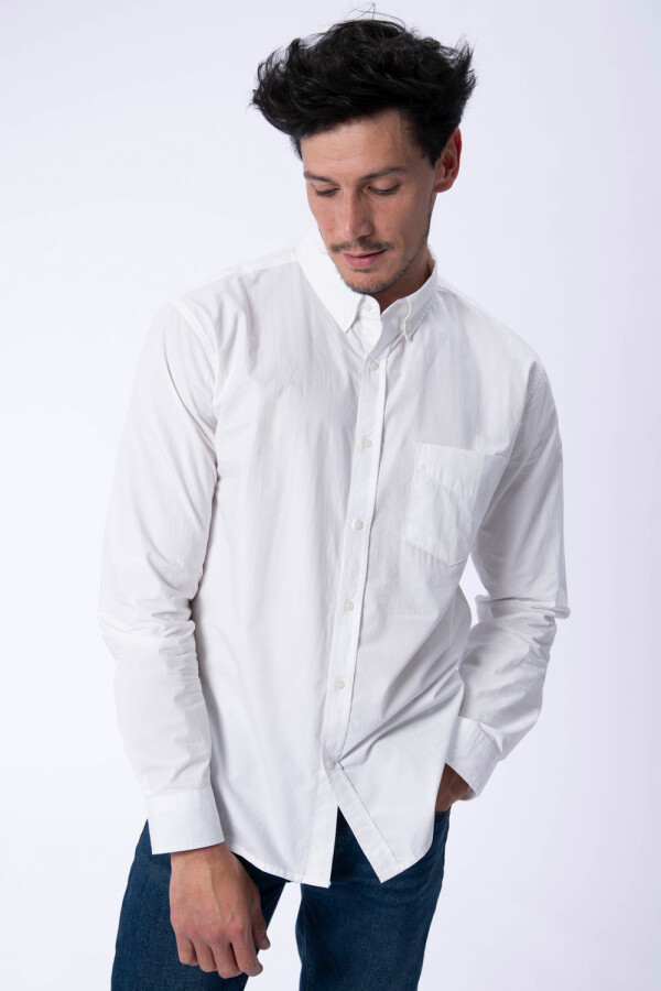 Camisa manga larga formal Blanca
