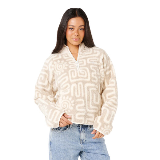 Buzo Rip Curl Sunset Luau 1/4 Zip Polar Flee Buzo Rip Curl Sunset Luau 1/4 Zip Polar Flee