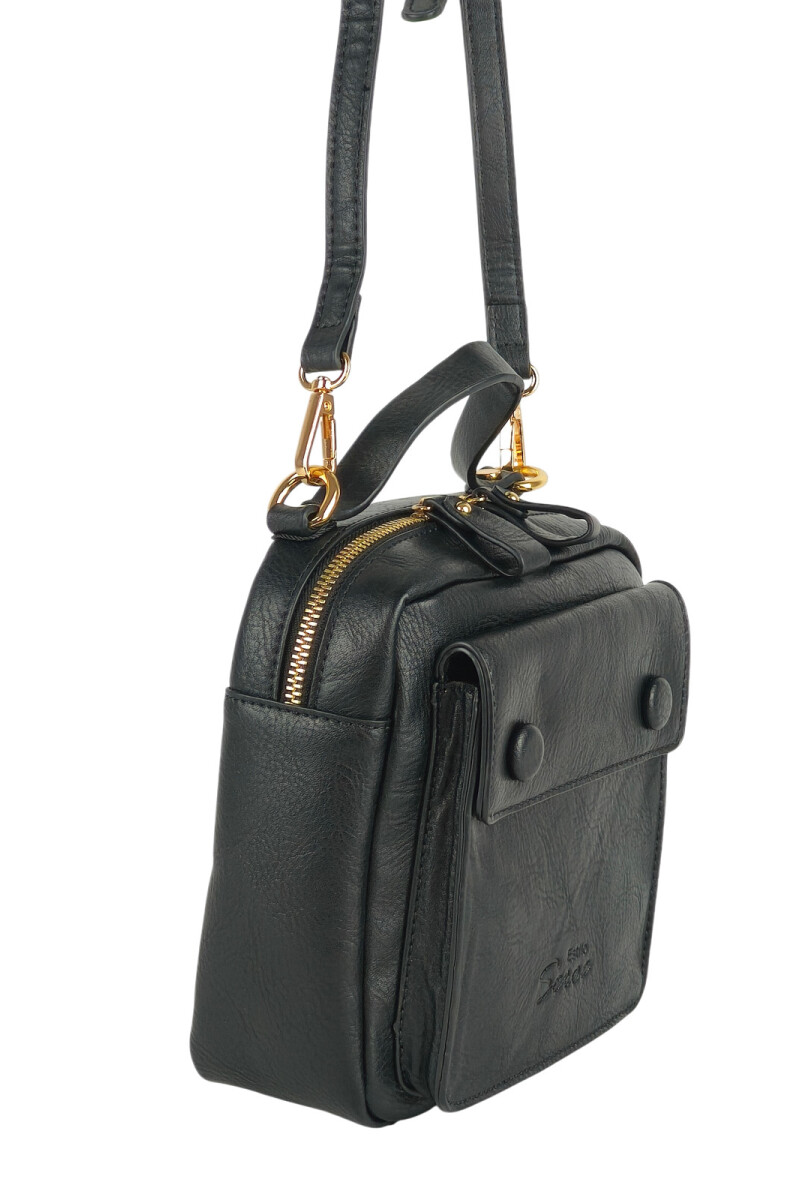 Morral con bolsillo Negro