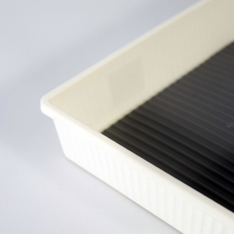 BADEJA RECT PLAST BLANCO 41X17X5CM Unica