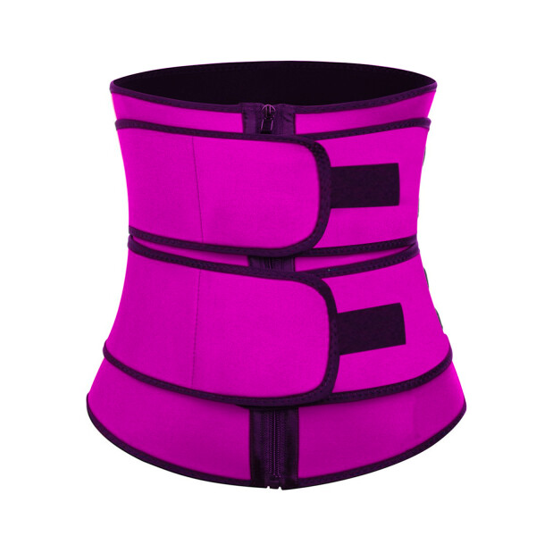 Faja Reductora Velcro Doble Ajuste Neopreno Moldea Abdomen Variante Rosa Talle M