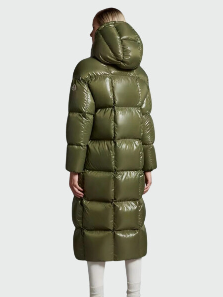 Moncler -Chaqueta larga con capucha desmontable, PARNAIBA Verde