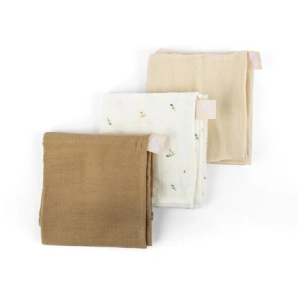 Pack x3 Sabanitas Muselina DOOMOO beige