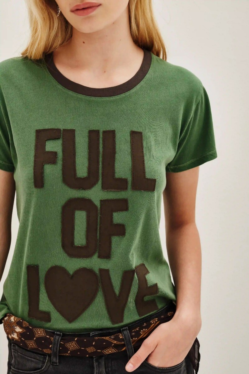 Remera Full Of Love Verde