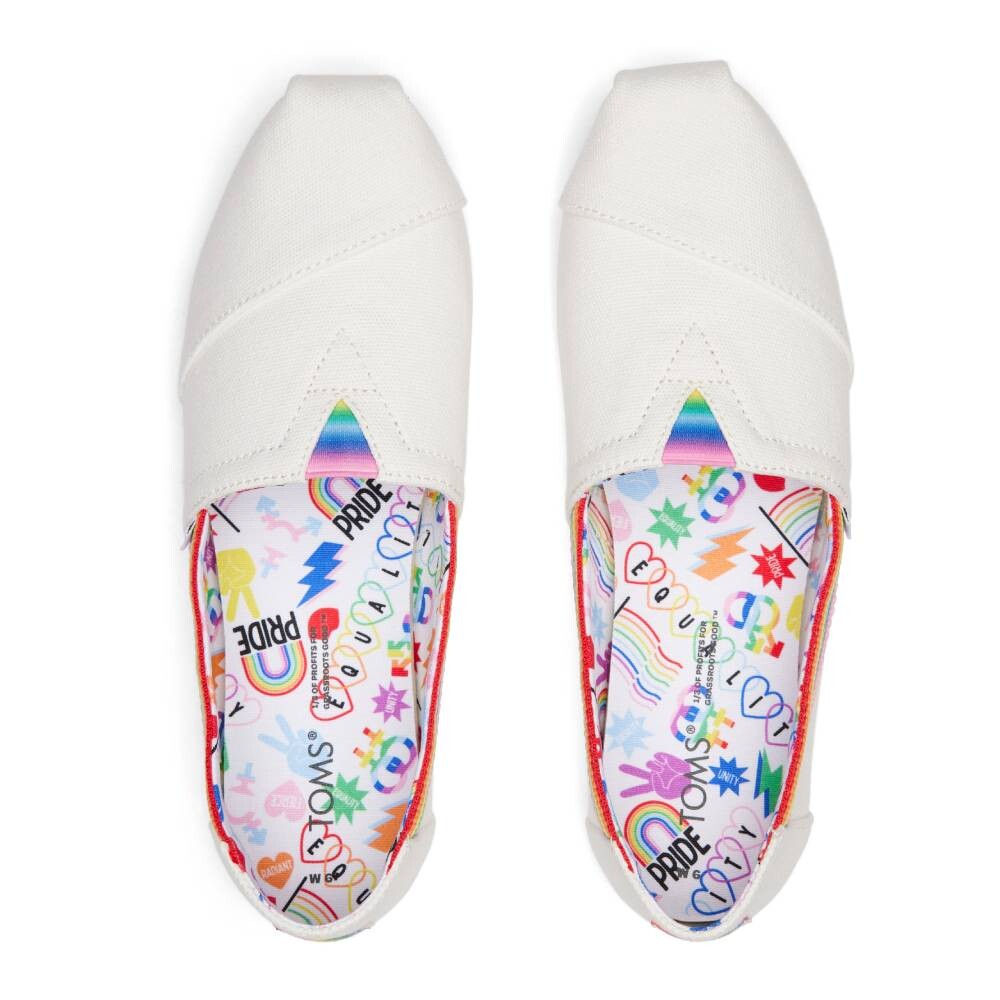 Canvas Rainbow Webbing - Hombre White