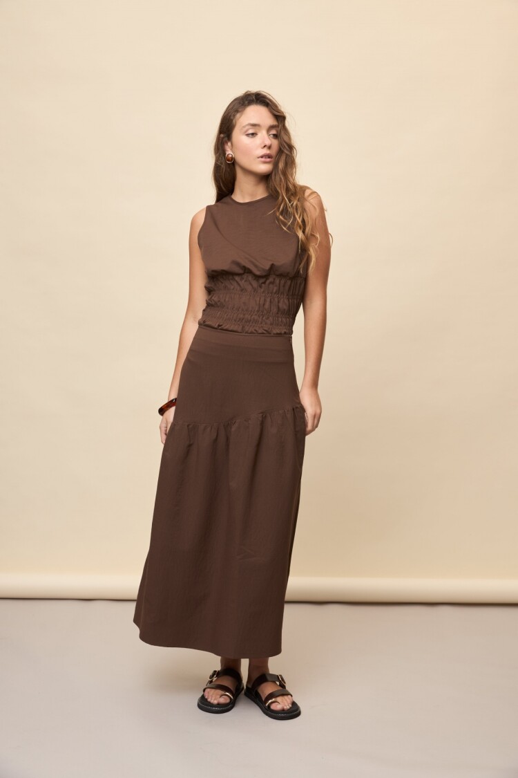 FALDA OCEANO Chocolate