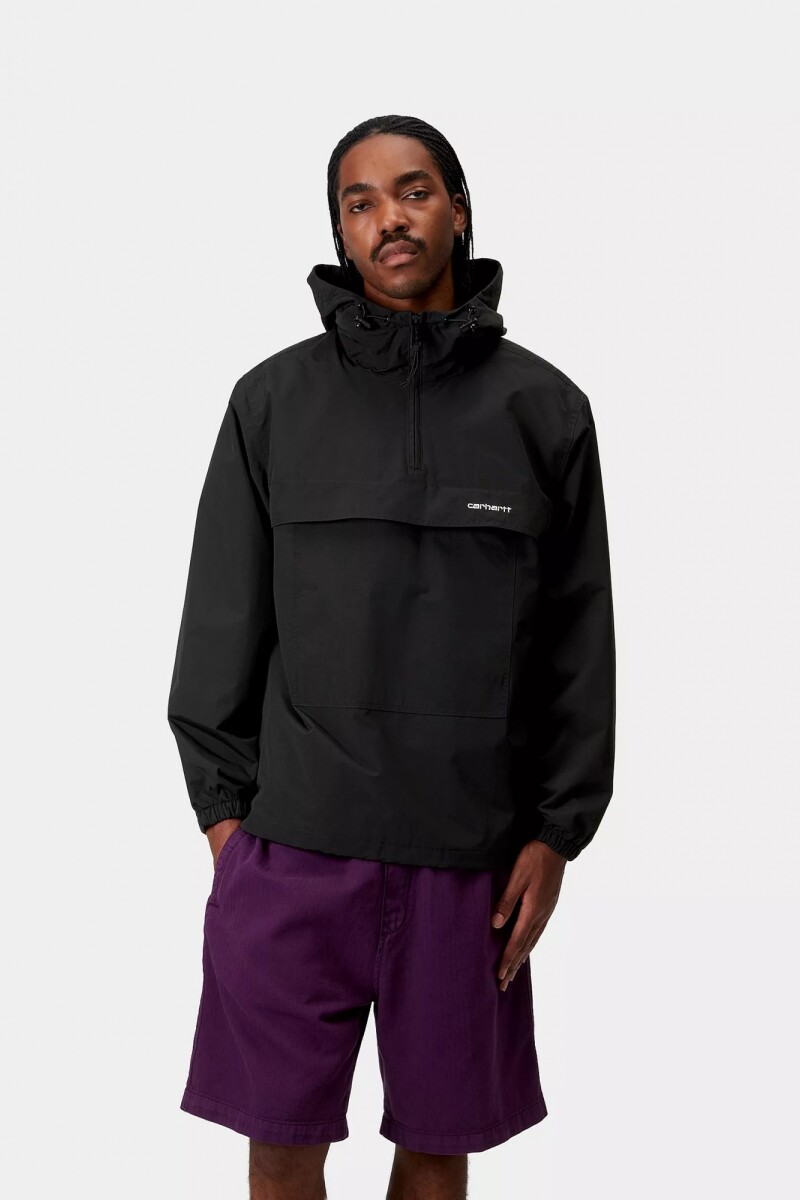 Windbreaker Pullover Negro