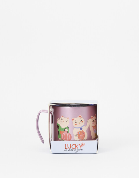 Artículos cocina Vasos Taza Metálica "lucky Cats" - Combinacion Multicolor