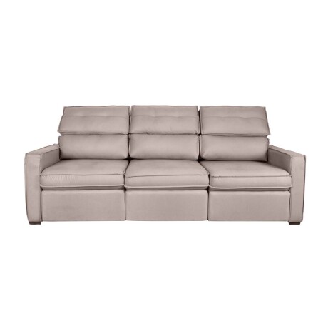 SOFA RETRACTIL 3 CUERPOS TELA MARRON AMBAR CHOC.